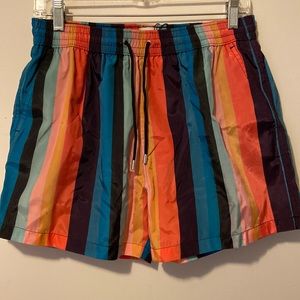 Paul Smith swimwear, artist stripe. 60 poly, 40 recycled poly., size med.